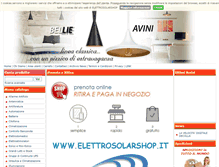 Tablet Screenshot of elettrosolarshop.it